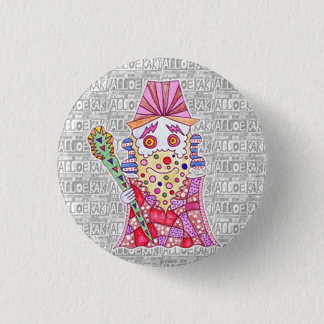 BADGE ROND 2,50 CM 七福神/寿老人 缶バッジ (Devant)