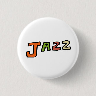 BADGE ROND 2,50 CM 手描き文字"ジャズ"