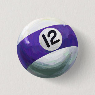 Badge Rond 2,50 Cm 12 balles