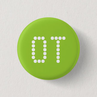 Badge Rond 2,50 Cm 1,25" boutons d'OT - vert