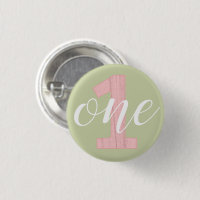 1er Anniversaire Sage Vert & Rose Wood One