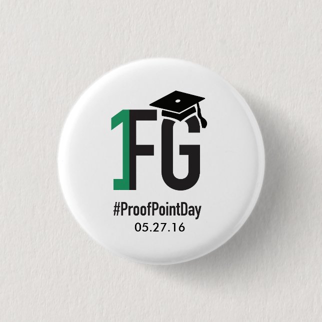 Badge Rond 2,50 Cm 2016 boutons #ProofPointDay (Devant)