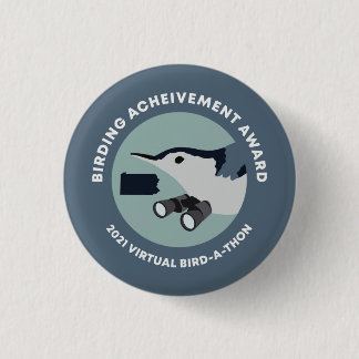 Badge Rond 2,50 Cm 2021 Épingle virtuelle Oiseau-A-Thon
