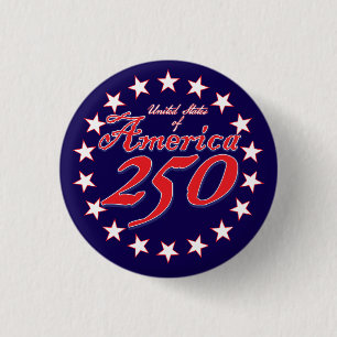 Badge Rond 2,50 Cm 250e anniversaire de l'Amérique
