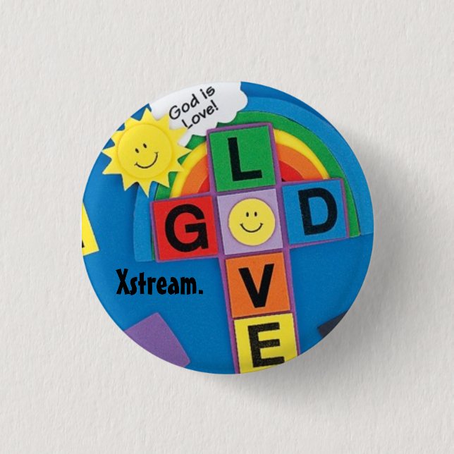 Badge Rond 2,50 Cm 48_1520, Xstream. - Customisé (Devant)