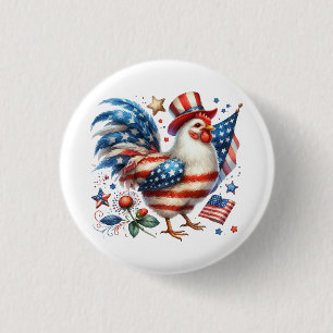 Badge Rond 2,50 Cm 4 juillet Poulet Clipart-61531