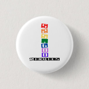 Badge Rond 2,50 Cm 525,600 Minutes
