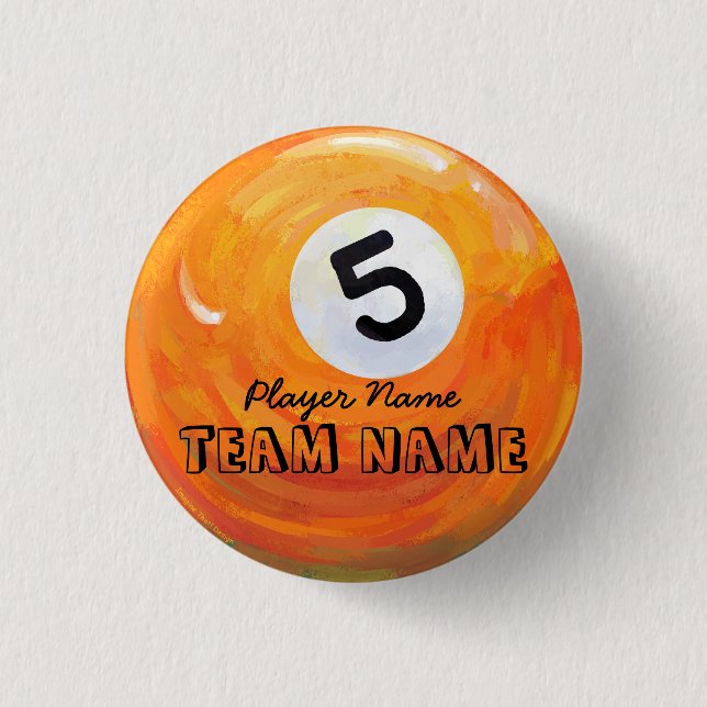 Badge Rond 2,50 Cm 5 balles (Devant)