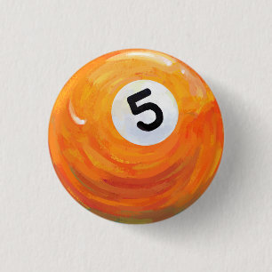 Badge Rond 2,50 Cm 5 balles