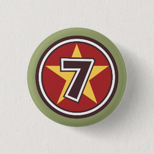 Badge Rond 2,50 Cm 7e fête d'anniversaire