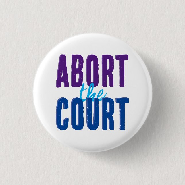 Badge Rond 2,50 Cm Abandonner la Cour (Devant)