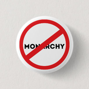 Badge Rond 2,50 Cm Abolir la monarchie