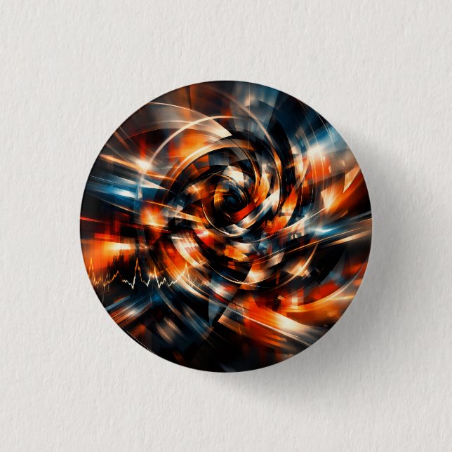 Badge Rond 2,50 Cm Abstract Vision of Motion & Mind (Devant)