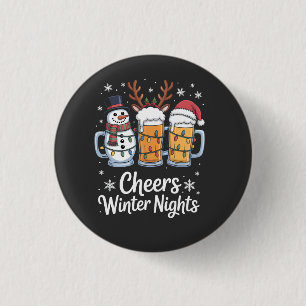 Badge Rond 2,50 Cm Acclamations Bières Des Nuits Hivernales Amoureux