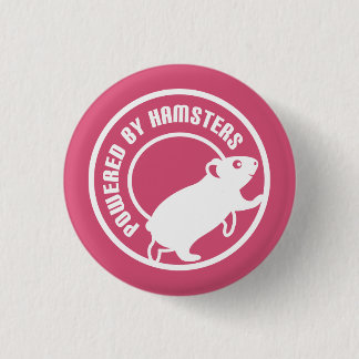 Badge Rond 2,50 Cm Actionné par des hamsters