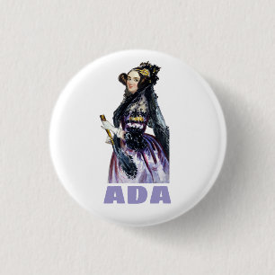 Badge Rond 2,50 Cm Ada Lovelace