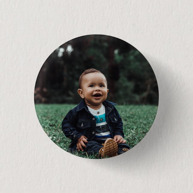 Badge Rond 2,50 Cm Add Your Own Custom Photo (Devant)