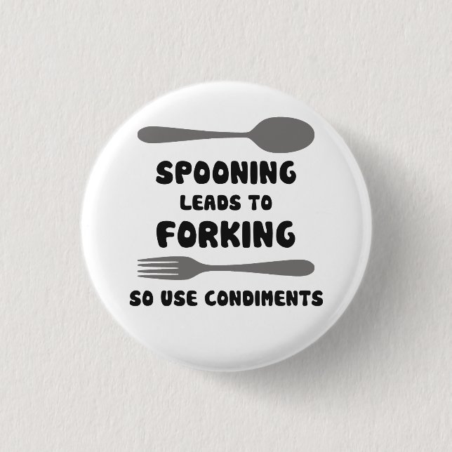 Badge Rond 2,50 Cm Administrer mène aux condiments bifurquants (Devant)