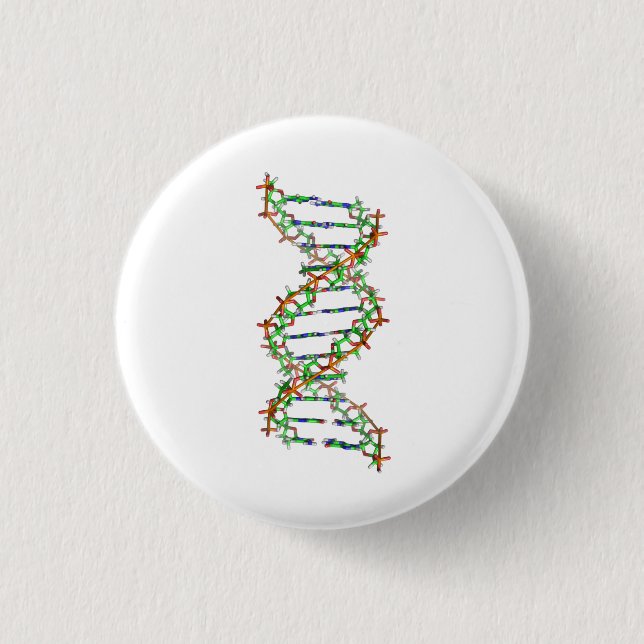 Badge Rond 2,50 Cm ADN - science/scientifique/biologie (Devant)