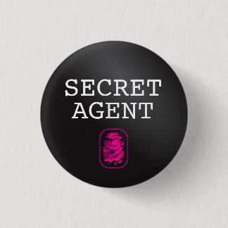 Badge Rond 2,50 Cm Agent secret