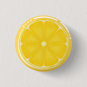 Badge Rond 2,50 Cm Agrumes TROPICALES FRUITS D'ÉTÉ Citrons d'orange