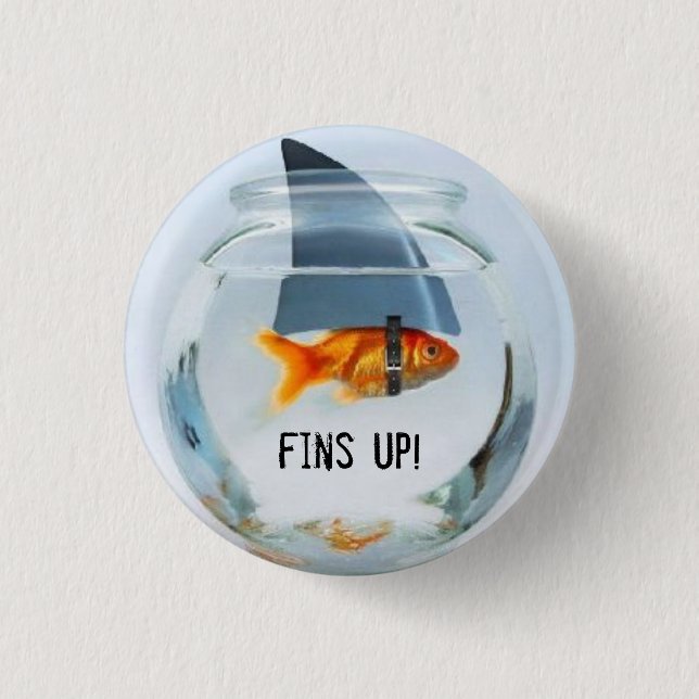 Badge Rond 2,50 Cm ailerons ! bouton rond (petit) (Devant)