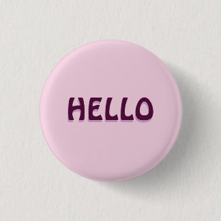BADGE ROND 2,50 CM AIMANT AVEC BONJOUR