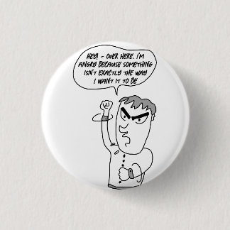 Badge Rond 2,50 Cm Aimant de l'homme en colère