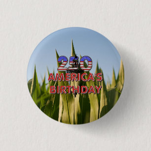 Badge Rond 2,50 Cm Aimants pour le 250e anniversaire des États-Unis