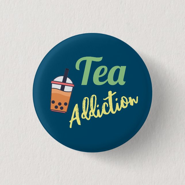 Badge Rond 2,50 Cm Ajout de thé (Devant)