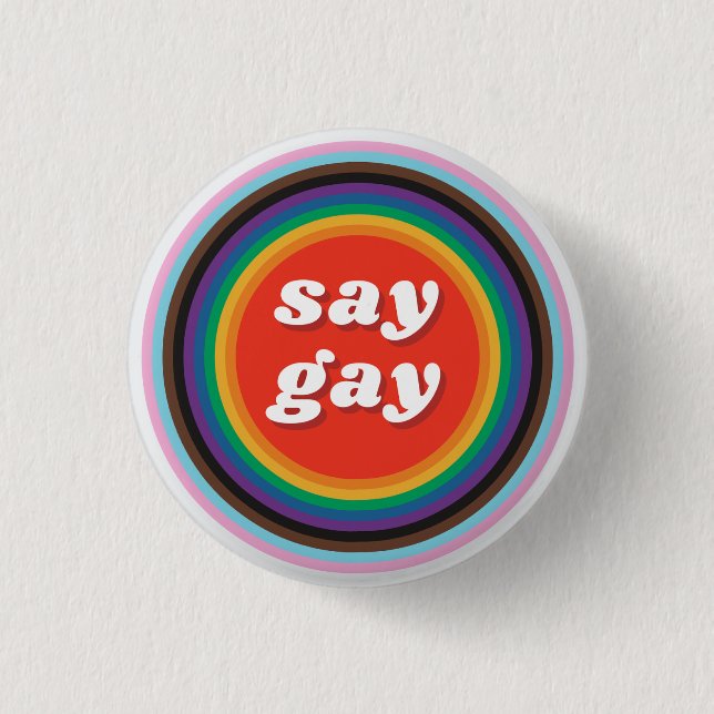 Badge Rond 2,50 Cm Ajouter Gay arc-en-ciel bouton LGBTQIA (Devant)