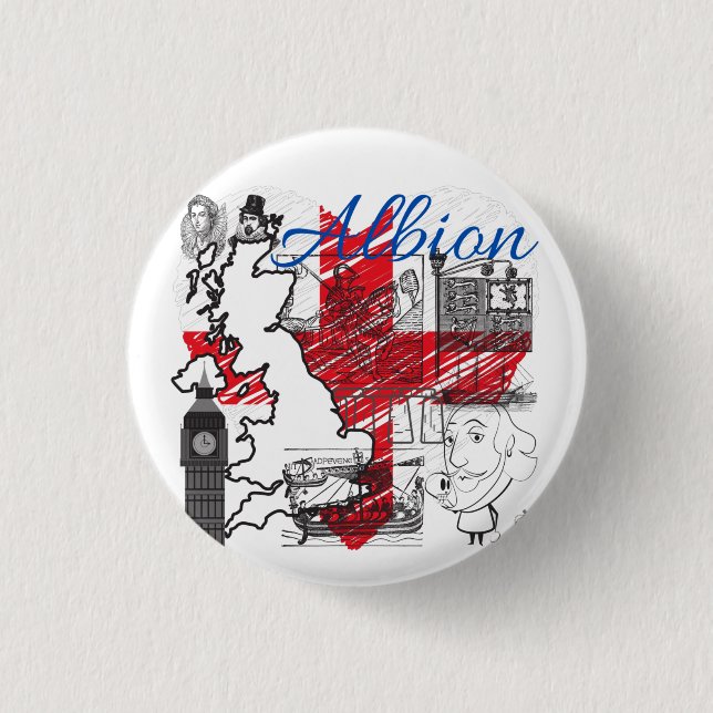 Badge Rond 2,50 Cm Albion (Devant)