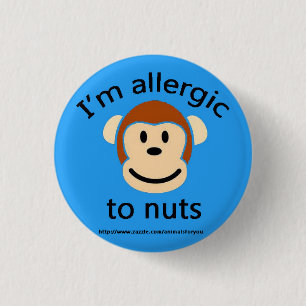 Badge Rond 2,50 Cm Alerte d'allergie d'écrou