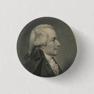 Badge Rond 2,50 Cm Alexander Hamilton gravant le bouton