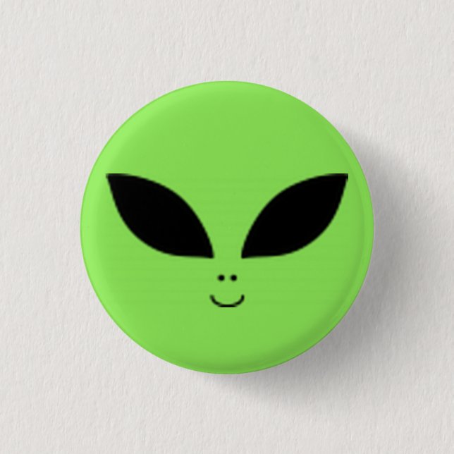 Badge Rond 2,50 Cm Alien (Devant)