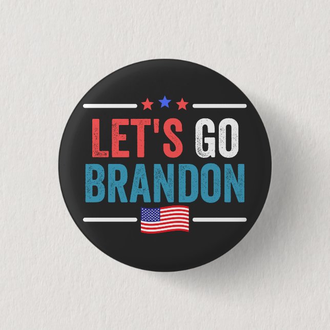 Badge Rond 2,50 Cm Allons Brandon (Devant)