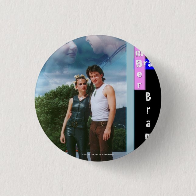 Badge Rond 2,50 Cm Ambre et braillement Bramber (Devant)