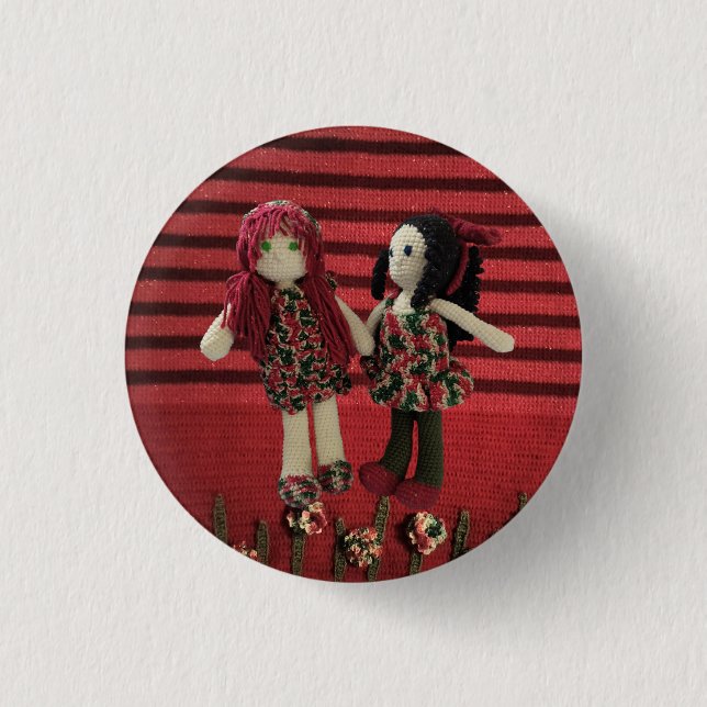Badge Rond 2,50 Cm Amigurumi Amigurumi Dolls Design (Devant)