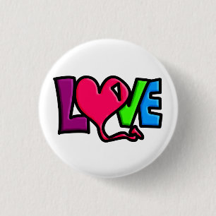 Badge Rond 2,50 Cm Amour