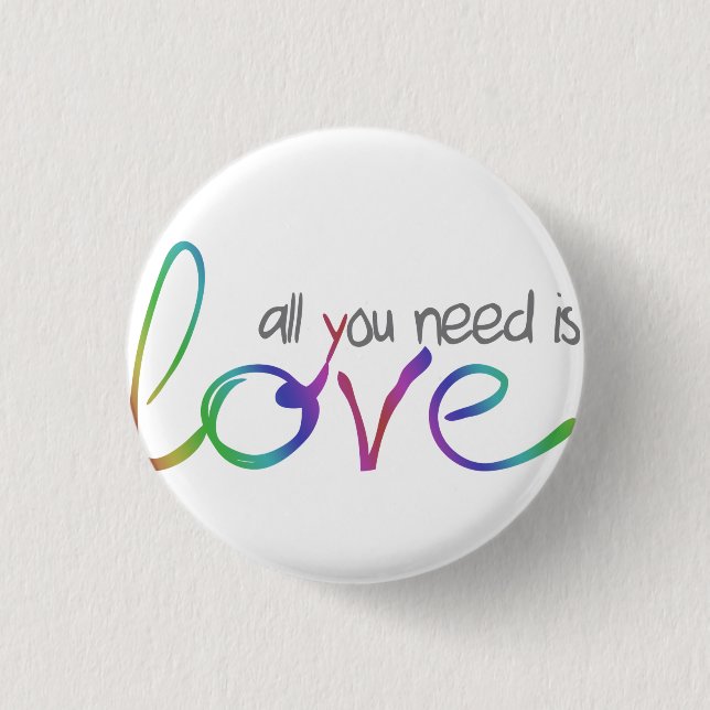 Badge Rond 2,50 Cm Amour (Devant)