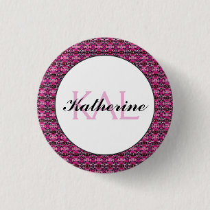 Badge Rond 2,50 Cm Amour Papillon Amour Abstrait Personnalisé