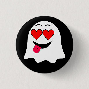Badge Rond 2,50 Cm Amusant émoji fantôme !