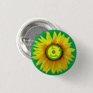 Badge Rond 2,50 Cm Amusement tendance Green Ec0