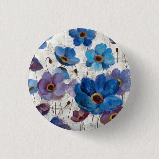 Badge Rond 2,50 Cm Anémones audacieuses (Devant)
