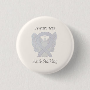 Badge Rond 2,50 Cm Ange de sensibilisation anti-échalage Pinceau de r