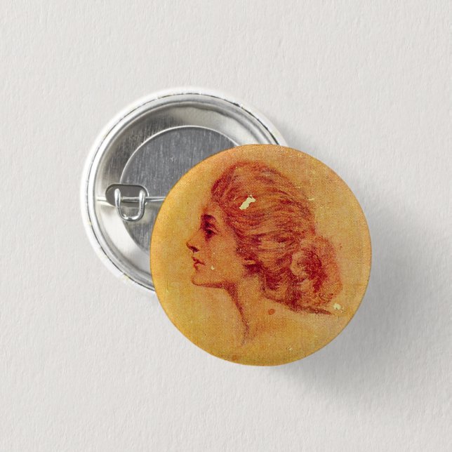 Badge Rond 2,50 Cm Anne des pignons verts | (Devant & derrière)