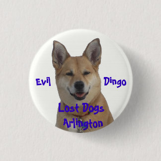 Badge Rond 2,50 Cm annie1234, chiens perdus Arlington, mal