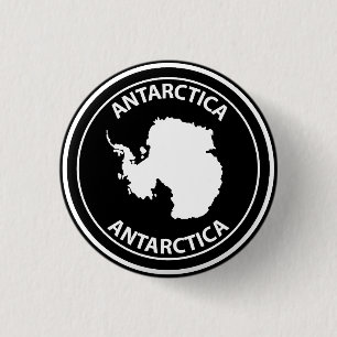 Badge Rond 2,50 Cm Antarctique