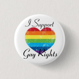 Badge Rond 2,50 Cm appui de droits des homosexuels