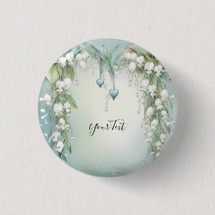 Badge Rond 2,50 Cm Aquarelle Lily du bouton Vallée